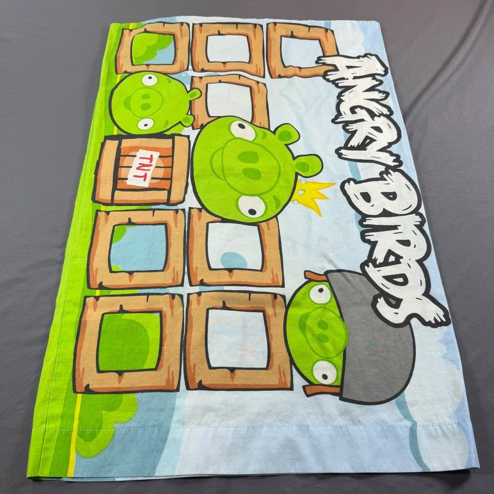 Angry Birds Pillowcase and Sham Set Jay Franco Rovio Entertainment 2012 Blue